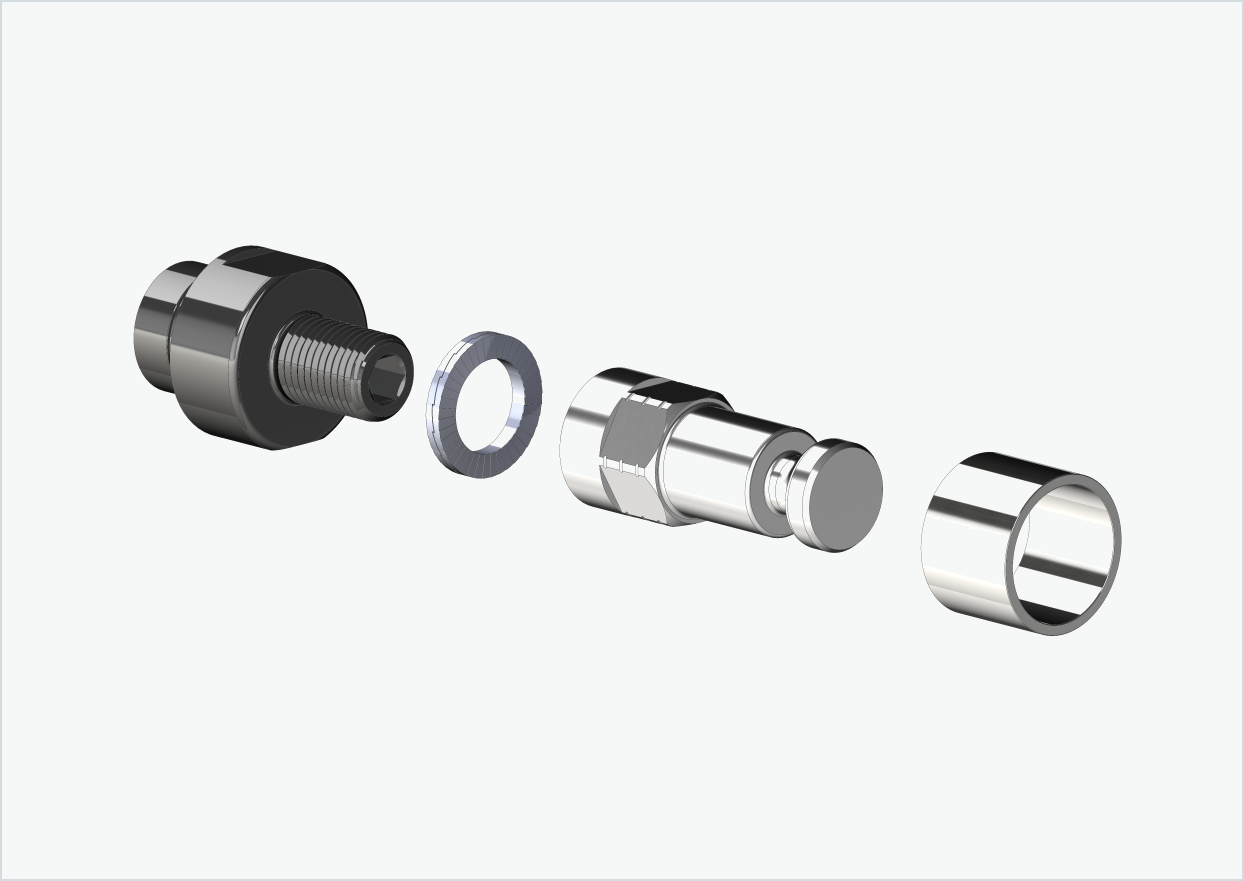 ORBEA Diem - Adattatore filettato - M12 x 1,25 | Pacchetto con adattatore Croozer