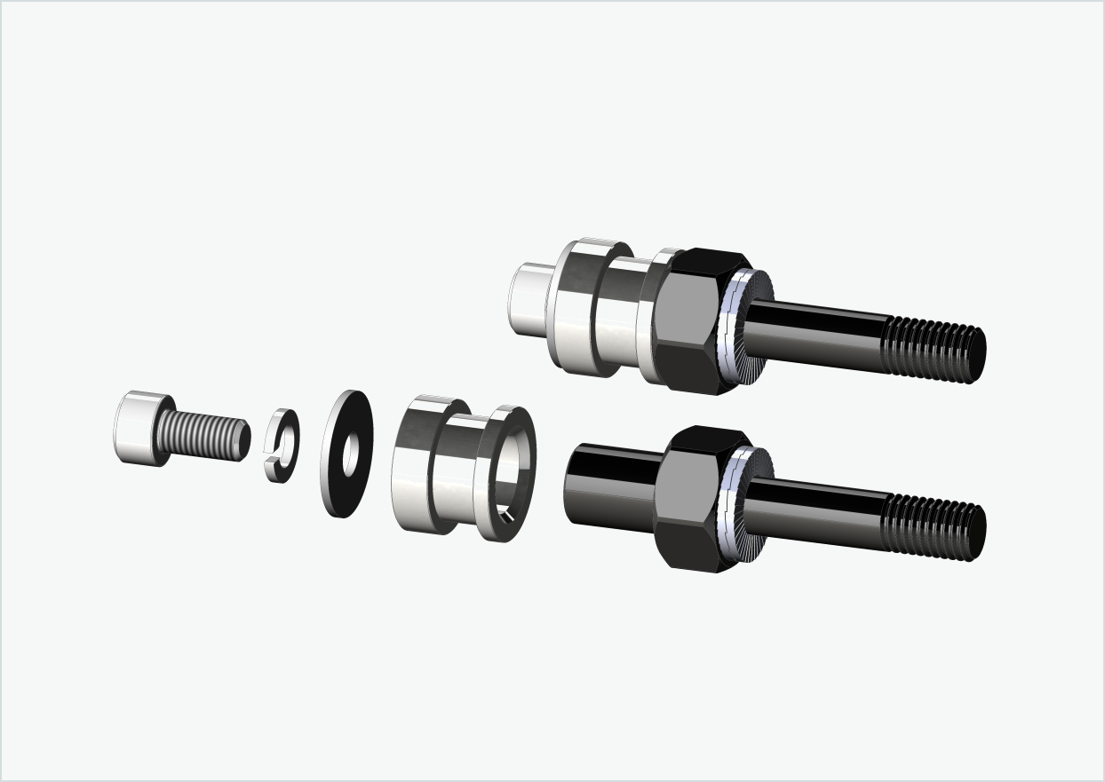 Set di adattatori per filettatura BOB YAK / IBEX (30mm/30mm) | per Rohloff Speedhub 500-14 / A12