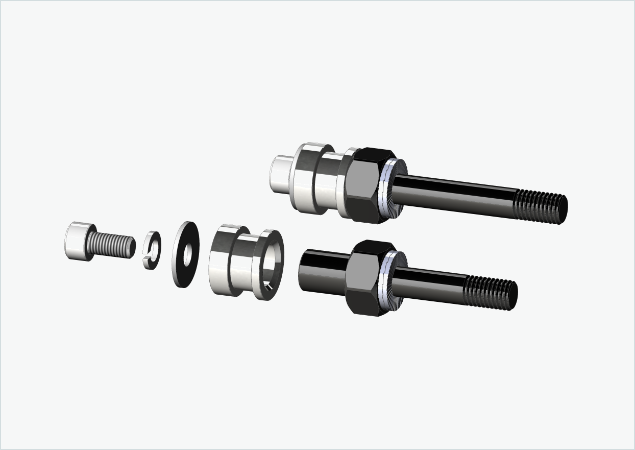 Set di adattatori per filettatura BOB YAK / IBEX (30mm/42mm) | per Rohloff Speedhub 500-14 / A12