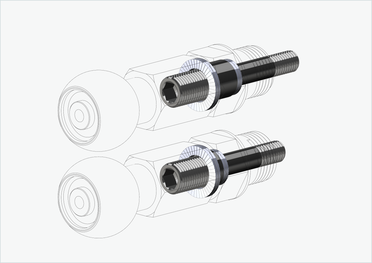 Burley COHO XC set di adattatori per HASE PINO con Rohloff Speedhub 500-14 / A12
