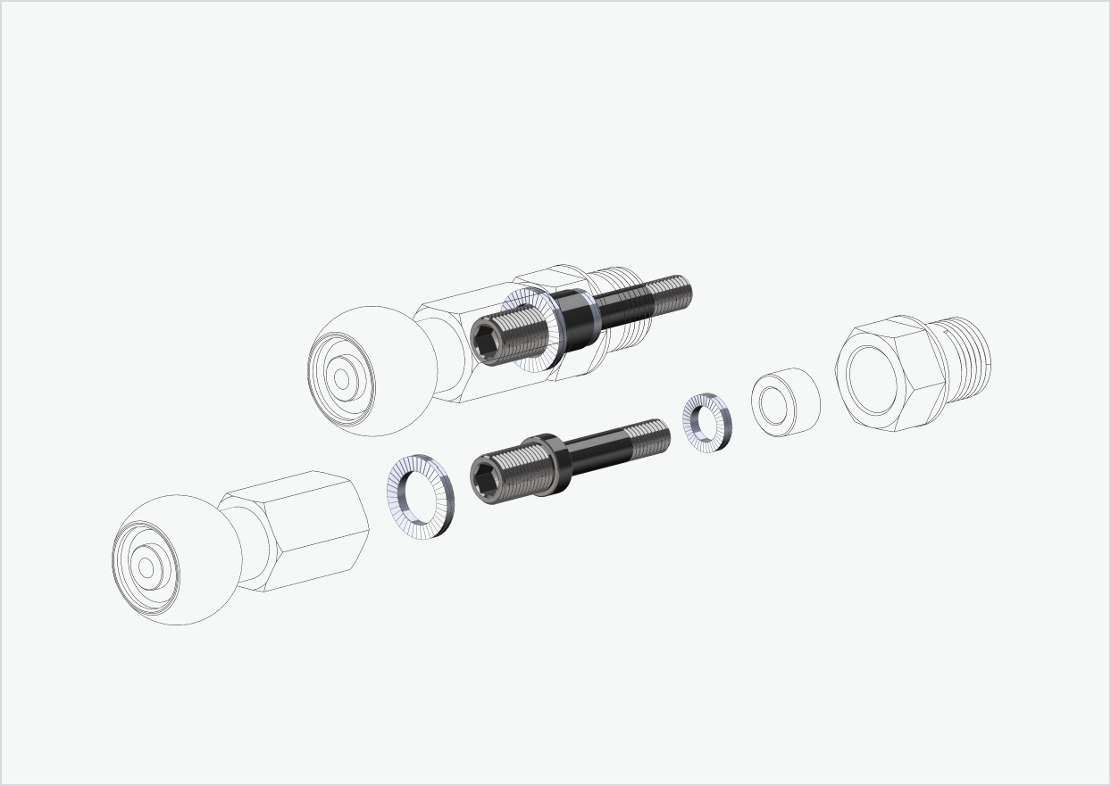 Burley COHO XC set di adattatori per HASE PINO con Rohloff Speedhub 500-14 / A12